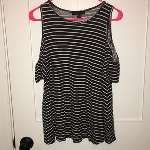 Black and white striped shirt